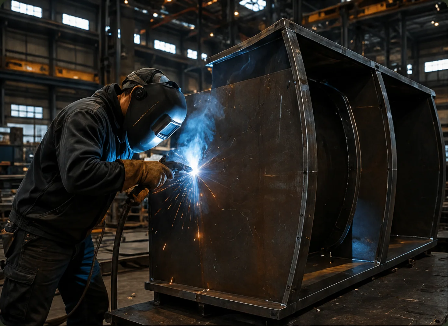 MIG and MAG welding station