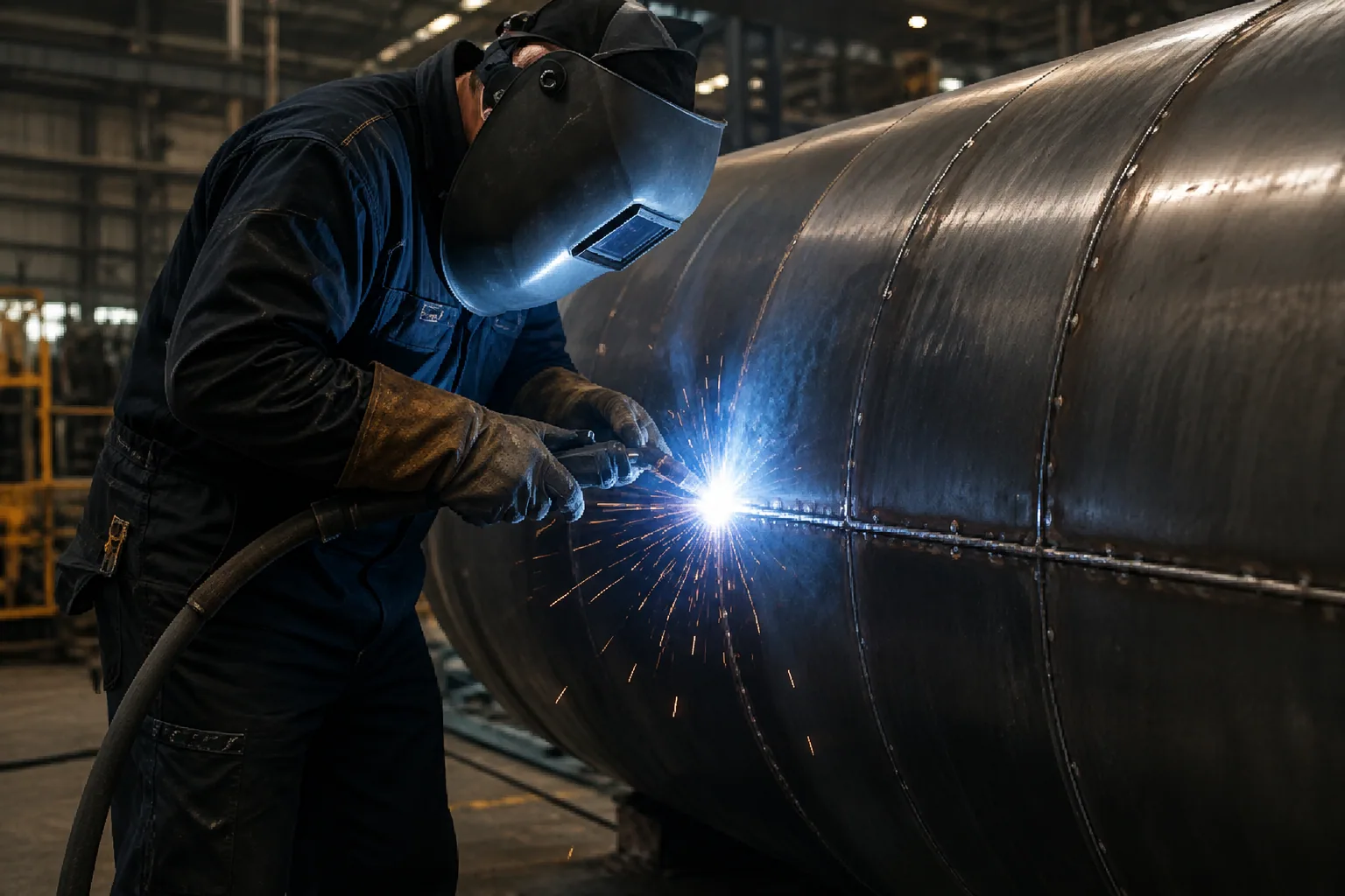 Welding and steel assembly