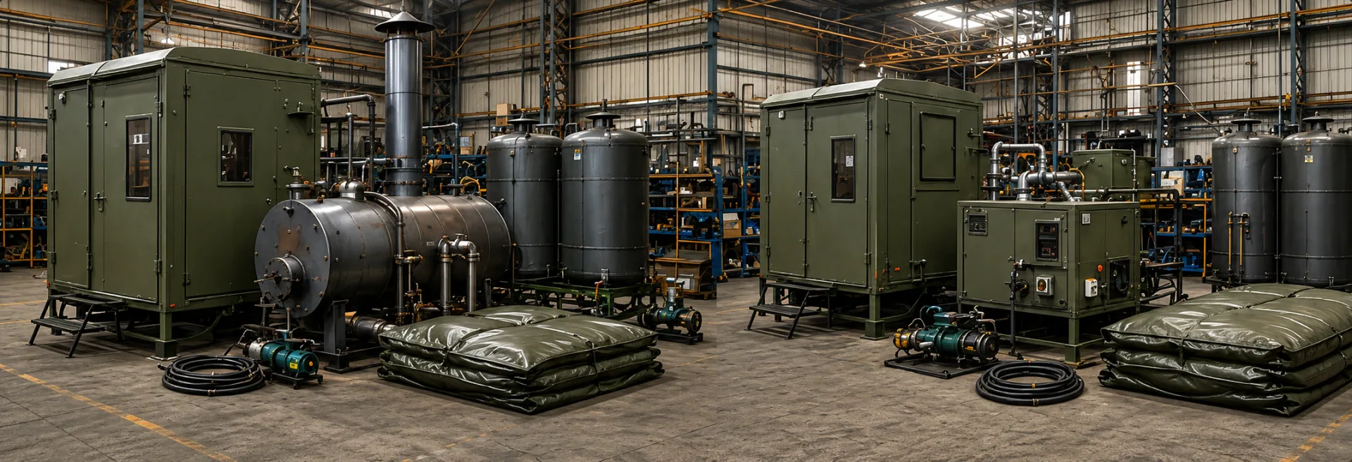 Holz- und dieselbetriebene autonome Feldsysteme