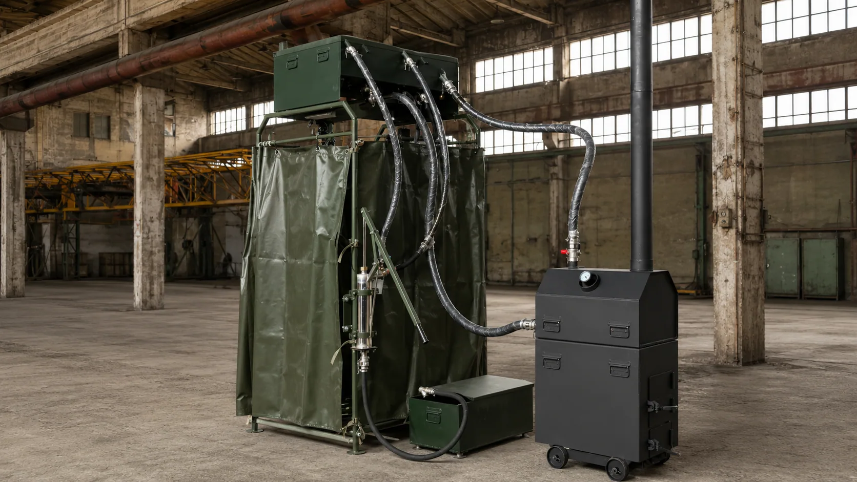 Systèmes de terrain au bois et au diesel