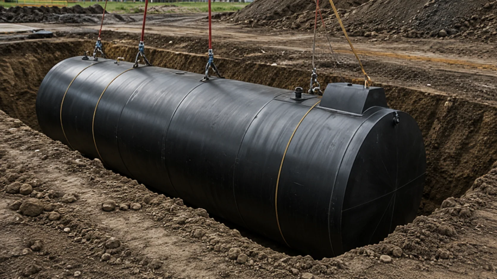 Réservoirs pétroliers enterrés