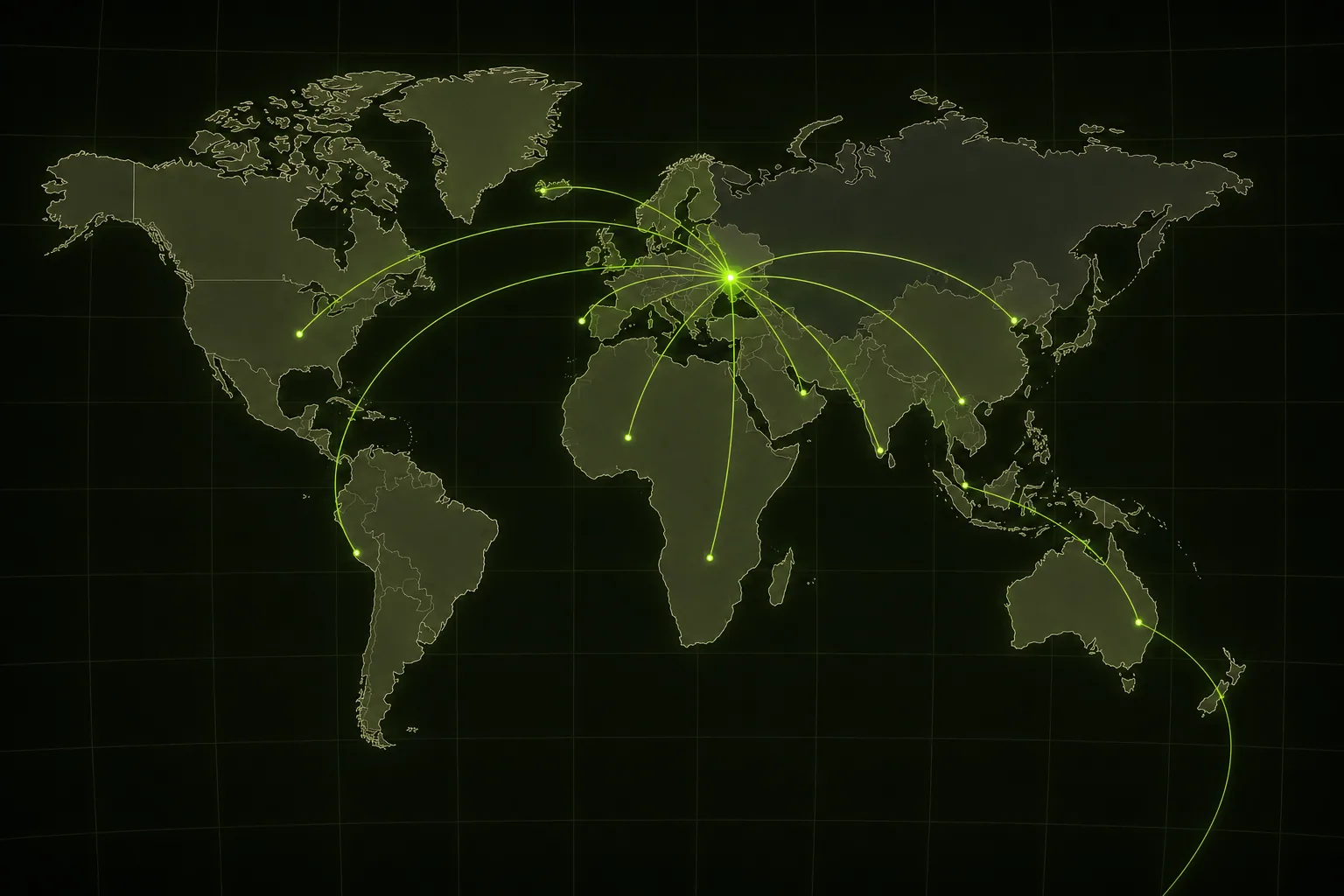 Carte des livraisons mondiales